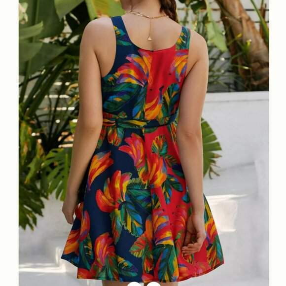 Farm Rio Cover-Up Wrap Dress, Size M - Picture 2 of 10